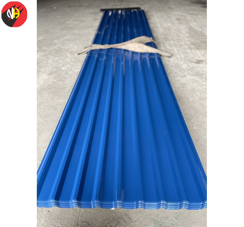 Tôn màu xanh dương tím ( xy1) 9 sóng