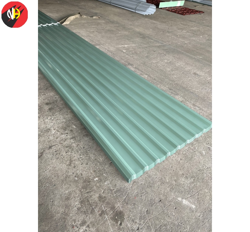 Tôn Màu Xanh Ngọc 9 Sóng Vuông